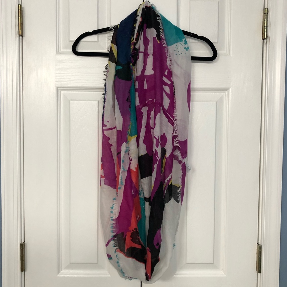 Fringe Edge Infinity Scarf - Picture 2 of 5